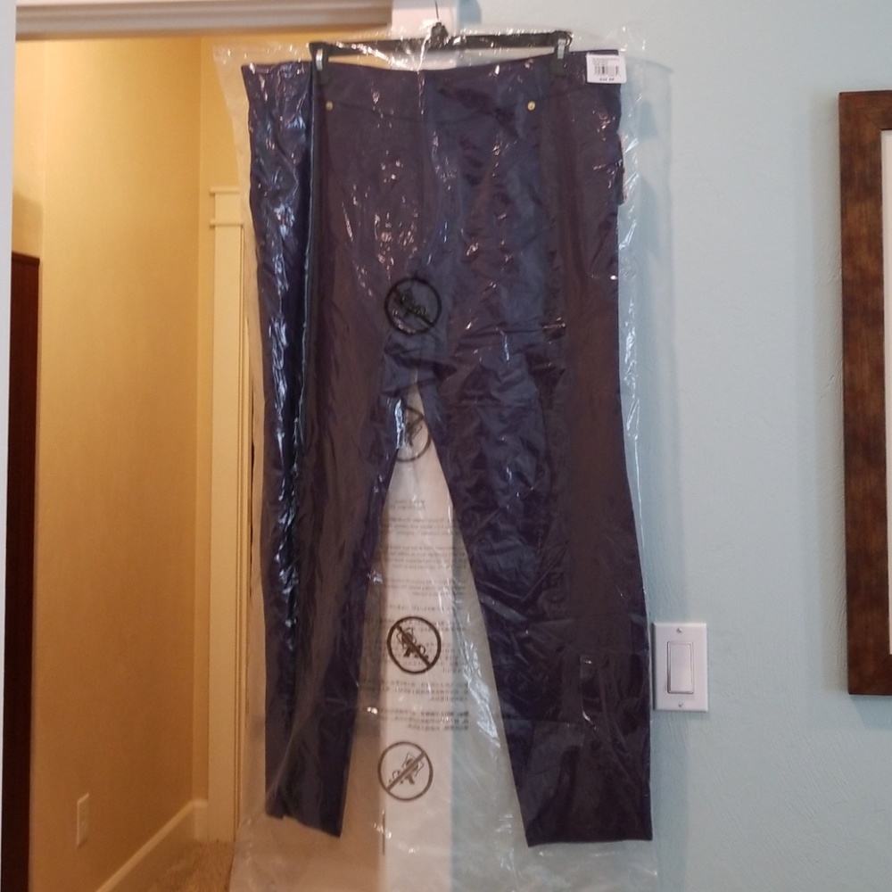 Michael Kors Plus Stretch  Leggings  navy 3x NWT